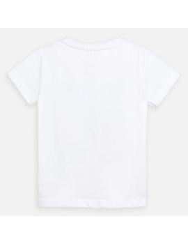 Camiseta Mayoral M/C Palmeras Blanca Mini Niño