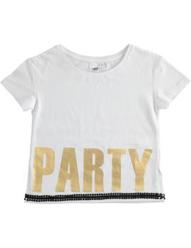 Camiseta Ido M/C Party Blanca Kids Niña