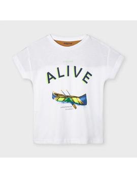 Camiseta Mayoral  M/c 'alive' Teka Para Niño