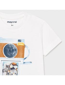 Camiseta Mayoral M/c Lenticular Blanca Para Bebé