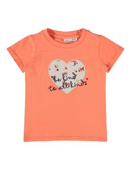 Camiseta Name it Delfin Naranja Para Niña