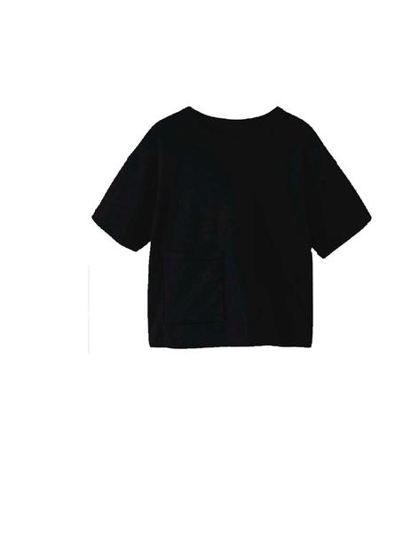 Camiseta niña negra volantes de Baby Yiro