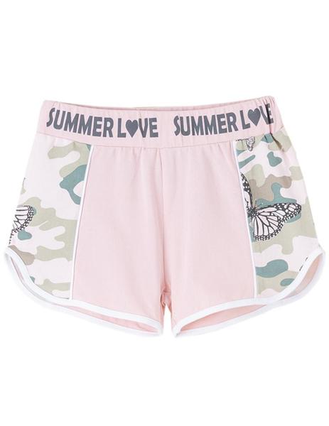 Short Newness Camuflaje Rosa Para Niña