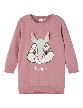 Vestido Name it Thumper  Rosa Para Niña