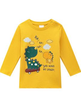 Camiseta Newness Dino Amarilla Para Bebe