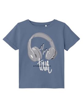 Camiseta Name it Vux Azul Para Niño