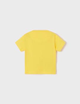 Camiseta Mayoral Perritos Amarilla Para Bebé Niño