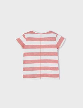Camiseta Mayoral Rayas Rosa Para Niña