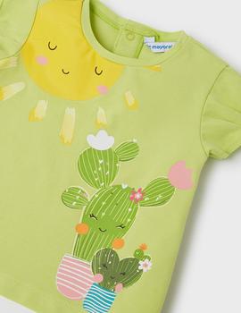  Camiseta Mayoral  M/c Citron Para Bebé Niña