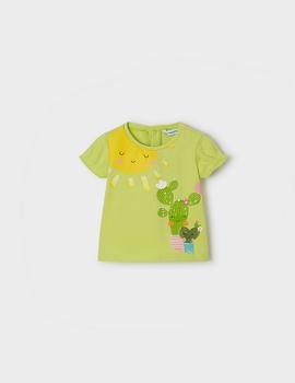  Camiseta Mayoral  M/c Citron Para Bebé Niña