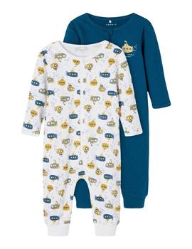 Set Name it Pijamas Azul Para Bebé