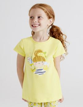 Camiseta  Mayoral M/c Limon Para Niña