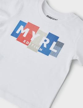 Camiseta Mayoral M/c Basica Blanco Para Bebé