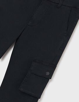 Pantalon Mayoral Cargo Negro Para Niño