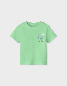 Camiseta Name it Mostruo Verde Para Niño