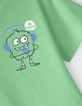 Camiseta Name it Mostruo Verde Para Niño