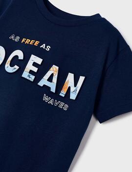 Camiseta Mayoral Ocean Marino Para Niño
