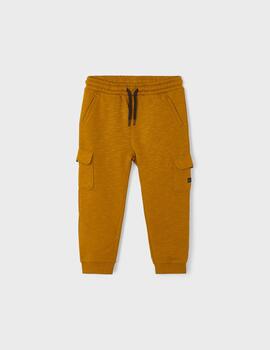 Pantalon Mayoral Jogger Cargo Ocre Para Niño