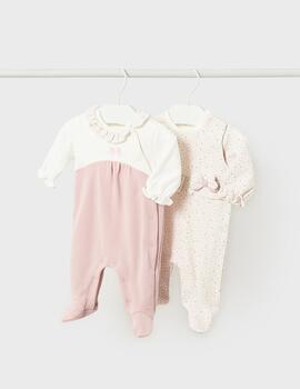 Pijama Mayoral Lazo Rosa Para Bebé