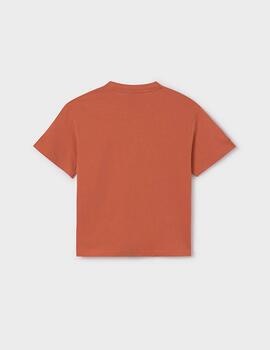 Camiseta Mayoral Letras Naranja Para Niño
