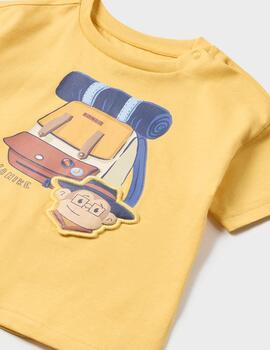 Camiseta Mayoral Play Mochila Banana Para Bebè