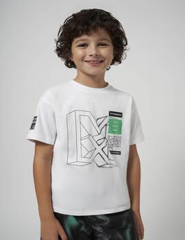 Camiseta Mayoral Stronger Blanco Para Niño
