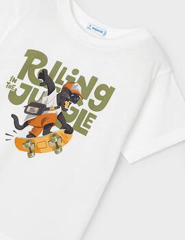 Camiseta Mayoral Roling Crudo Para Niño