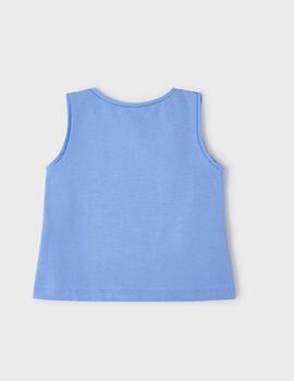 Camiseta Mayoral Báica Azul Para Niña