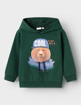 Sudadera Name it Laberar Verde Para Niño