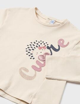 Camiseta Masyorl Love Beige Para Bebé