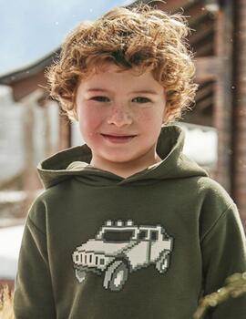 Sudadera Mayoral  Coche Verde Para Niño