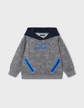 Sudadera Mayoral Letras Gris Para Niño