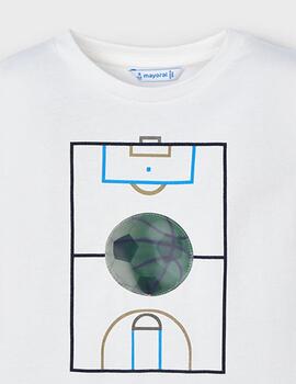 Camiseta Mayoral Pelota Crudo Para Niño