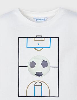 Camiseta Mayoral Pelota Crudo Para Niño