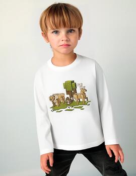 Camiseta Mayoral Bosque Crudo Para Niño