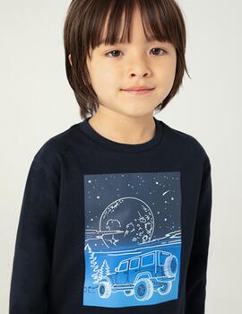 Camiseta Mayoral Espacio Marino Para Niño