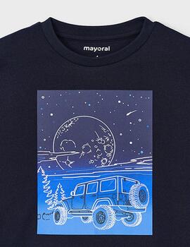 Camiseta Mayoral Espacio Marino Para Niño