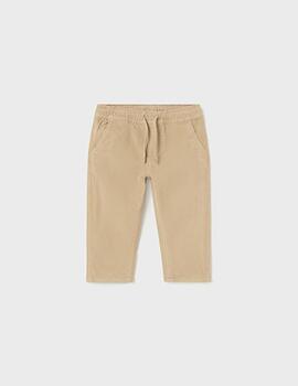 Pantalón Mayoral Jogger Pana Beige Para Bebé