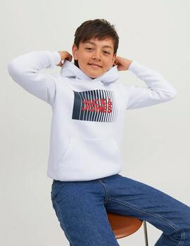 Sudadera Jack Básica Blanca Para Niño