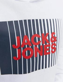 Sudadera Jack Básica Blanca Para Niño