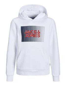 Sudadera Jack Básica Blanca Para Niño