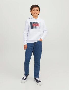 Sudadera Jack Básica Blanca Para Niño