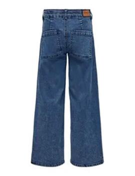 Pantalon Only Denim Oscuro Wde Leg Para Niña