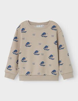 Sudadera Name it Play Beige Para Niño