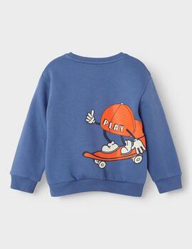 Sudadera Name it Skate Azul Para Niño