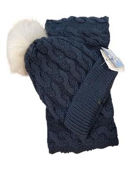 Conjunto Gorro 1 POMPON artificial   Buff