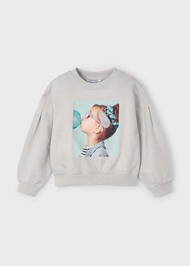 Sudadera Mayoral Gris Para Niña