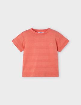 Camiseta Mayoral Rayas Naranja Para Niño