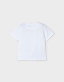 Camiseta Mayoral Skete Blanco Para Niño