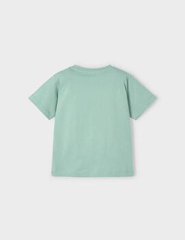 Camiseta Mayoral Verde Agua Rinoceronte Para Niño